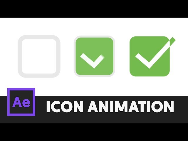 Animated Icon #3 - After Effects Tutorial (No Third Party Plugin) - T065