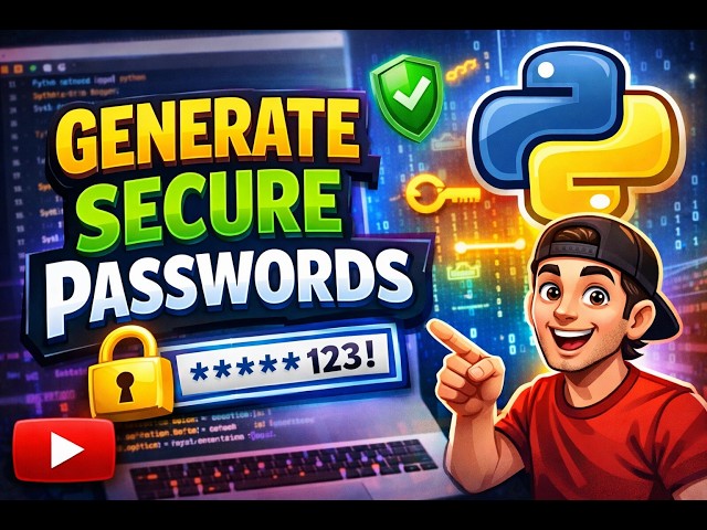 How to Generate Strong Passwords using Python | Beginner Friendly Tutorial