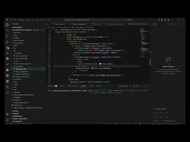 Lab 4 . Authenticate with Firebase (Contacts App)