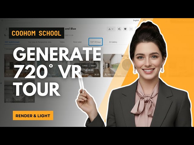 How to Generate 720° VR Tour | Coohom