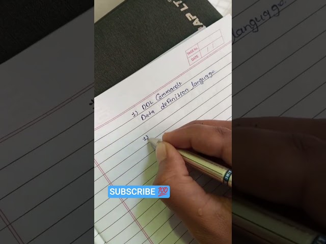 DDL Commands in SQL | Create, Alter, Drop, Truncate 🚀 #shorts #youtubeshorts