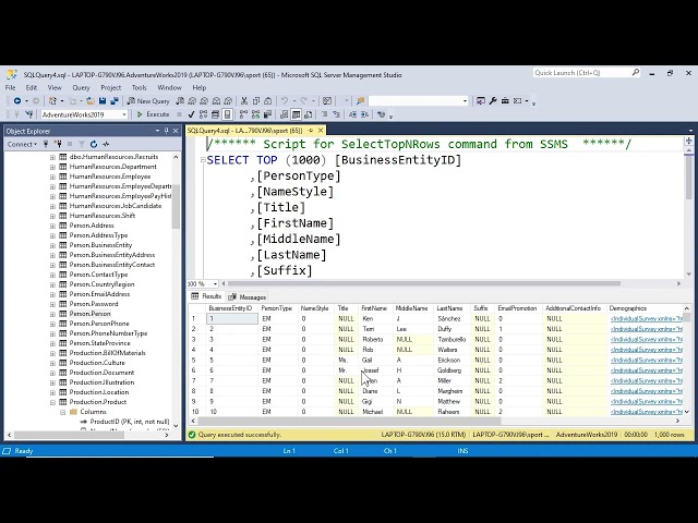 Entities, Rows, and Columns - Databases tutorial