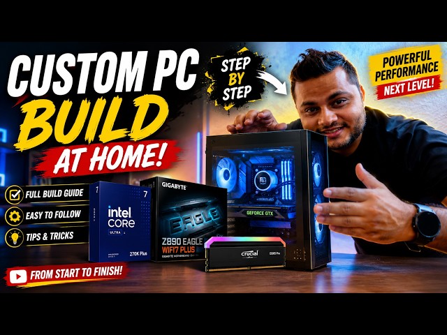 How to Build a Custom PC at Home Step by Step | Intel Core Ultra 7 PC Build
