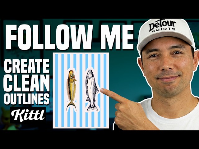 Easy Graphic Design Tutorial! Making & Removing Outlines in Kittl