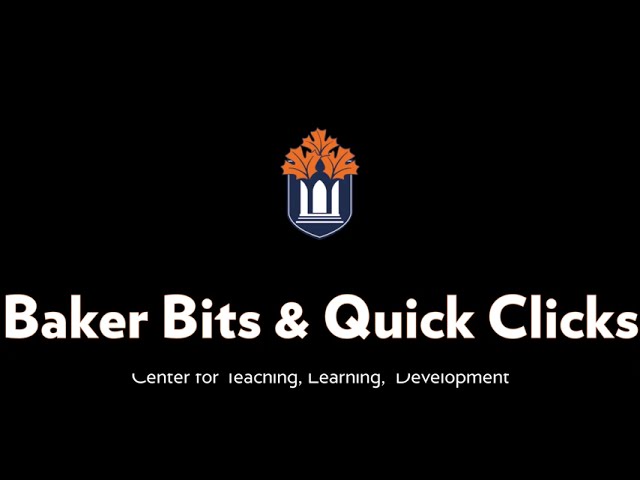 Baker Bits & Quick Clicks - Moodle: 3 Ways to Grade in Moodle 4.5