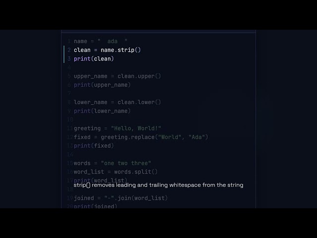 Common String Methods - Python for Beginners