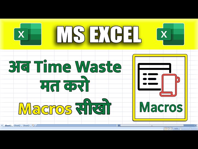How To Use Macros in MS Excel | Macros in Excel | Use Of Macros in Excel
