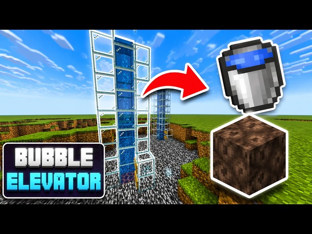 How To Build a Bubble Elevator in Minecraft