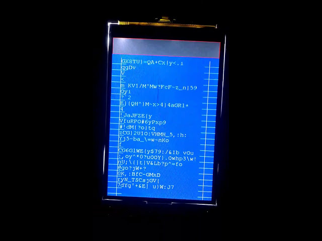 Scroll demo with TFT 3.2  - Controller ILI9481