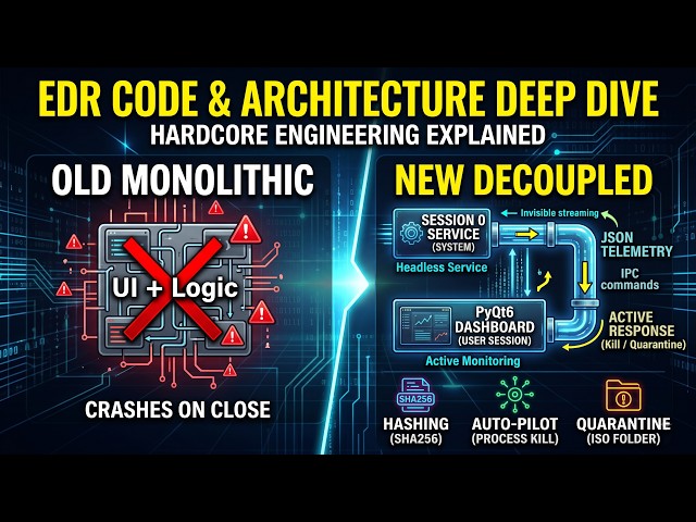Building an EDR from Scratch: Decoupled Architecture, Windows Session 0 & IPC | Part 3