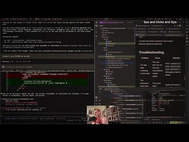 finishing our kubernetes in JS in go in codex fuck claude
