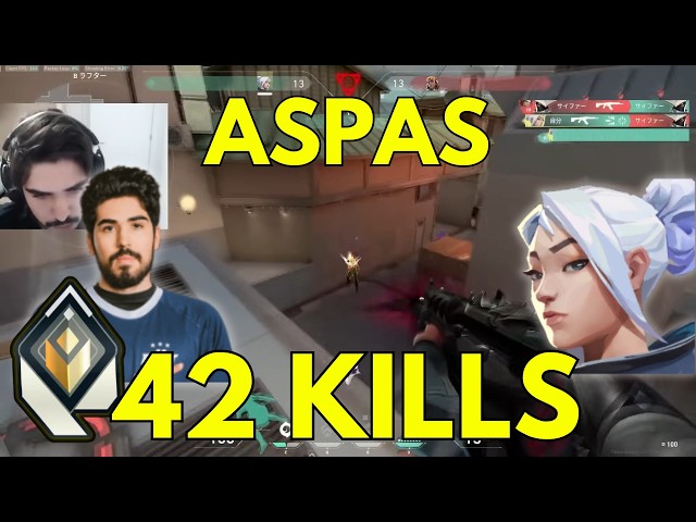 LEV Aspas POV Jett on Split 42-17 K/D (VALORANT Pro POV)
