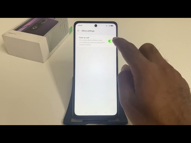 How to Enable or Disable Flash on Calls on OPPO A5 5G | Flash Notification Settings
