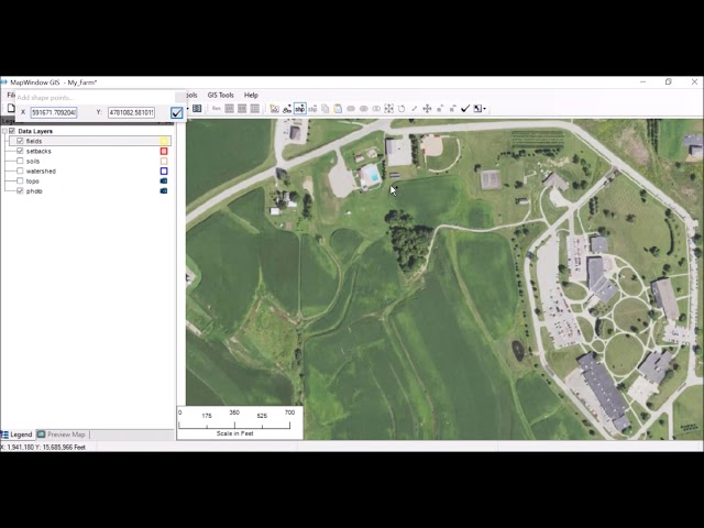 Map Window GIS Mapping Farm Fields