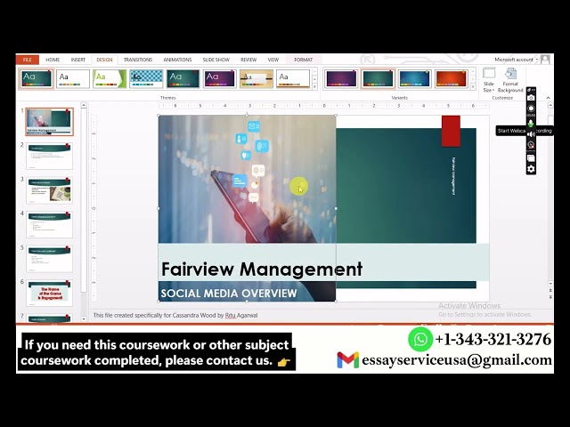 Illustrated PowerPoint 365 | Module 1: SAM Project A