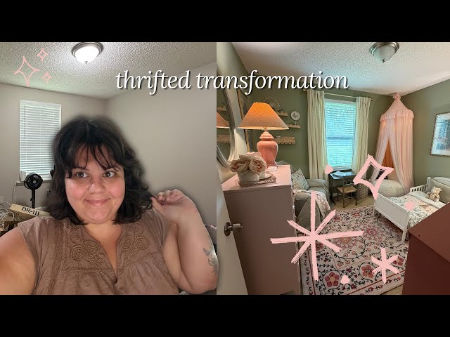 Little Girl’s Bedroom Makeover…with ONLY Thrifted Items | Secondhand Spaces Ep. 2