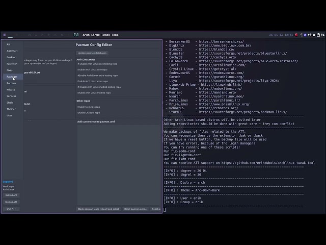 Edu 083 - Archlinux Tweak Tool migrated to GTK4