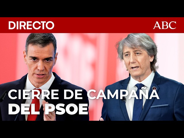 🔴 Pedro Sánchez, Carlos Martínez, Zapatero y Puente participan en el cierre de campaña en Valladolid