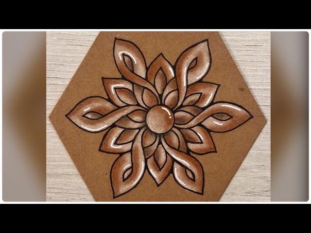 Step by Step Drawing Tutorial || Zentangle Inspired Art 