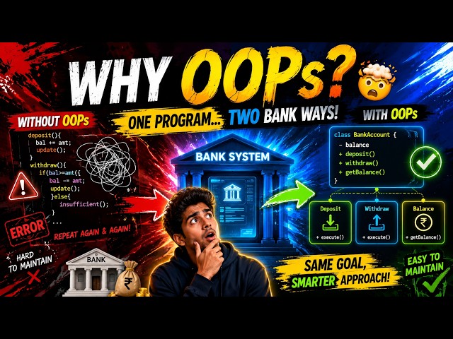 Python OOPs Concepts in One Program... Two Ways | With Bank Example | Tamil Tech Knowledge
