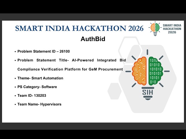 AuthBid: AI-Powered Bid Compliance & Collusion Detection for GeM