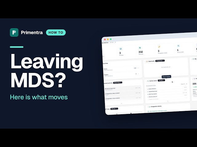 How to migrate from Microsoft MDS to Primentra