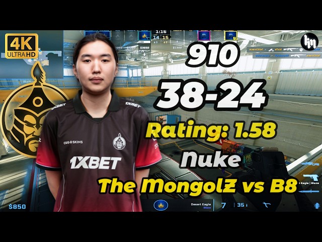 910 (38-24) The MongolZ vs B8 (Nuke) | PGL Cluj-Napoca 2026 #cs2 #TheMongolZ #910