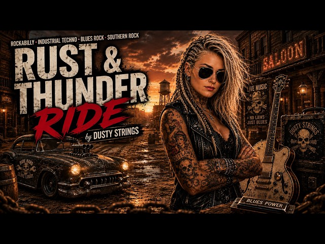 Rust & Thunder Ride — Dusty Strings | Rockabilly Industrial Techno x Blues Rock Southern Rock