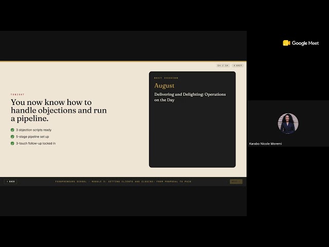 🍳 Foodpreneurs | Live Session — Getting Clients & Closing: From Proposal to Paid