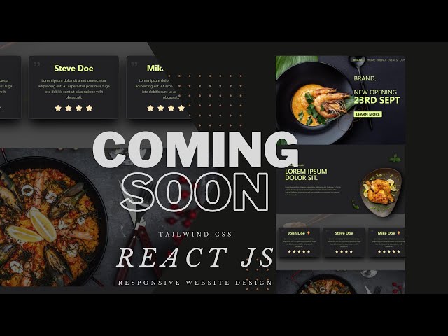 Tailwind CSS Tutorial Responsive Design! ReactJs!