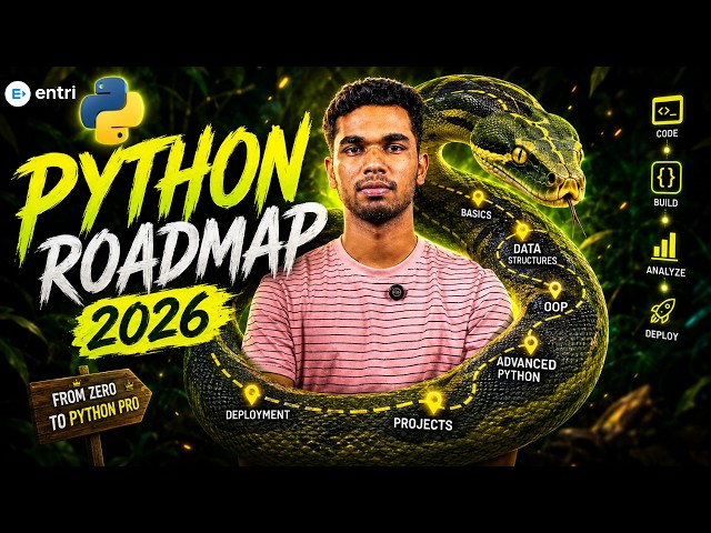 Python Roadmap 2026 for Beginners (Telugu) | Python Developer Journey Step by Step