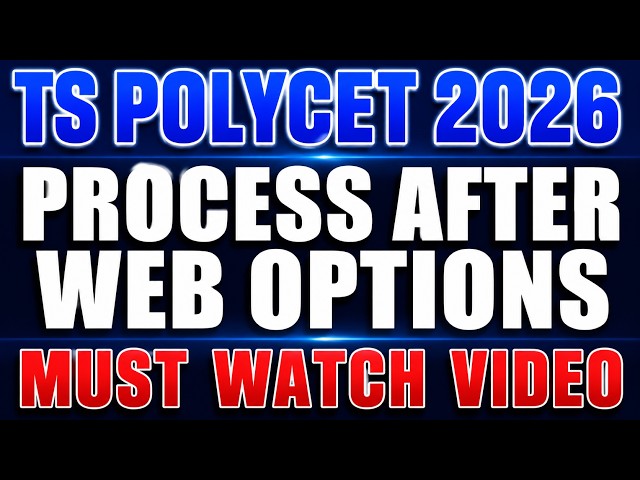 polycet process aftere web options. polycet web options 2026 in telugu. polytechnic counselling