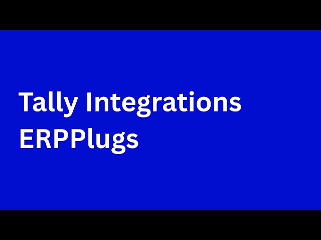 How to Configure Tally for ERP Plugs | Tally to Shopify & Zoho Integration Setup