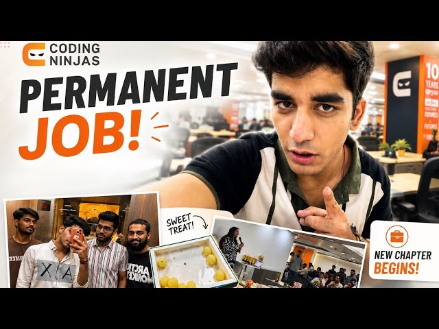 Got permanent job at Coding Ninjas 🥷🎉|| Daksh Tomar