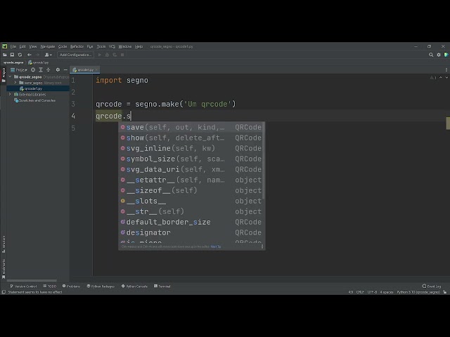 241 - Criando Micro QRCode com segno Python