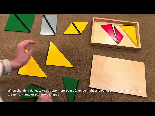 How to Present the Constructive Triangles Rectangular Box | Montessori Sensorial Lesson AMI Version