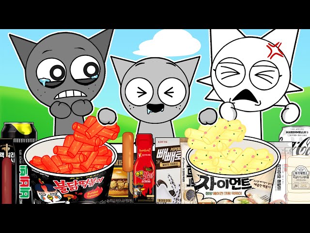 Incredibox Sprunki - Gray vs Wenda Convenience Store GRAY WHITE MUKBANG | ASMR | Animation