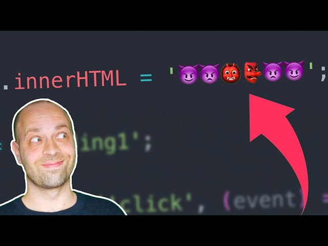 Is it safe to use innerHTML in JavaScript?