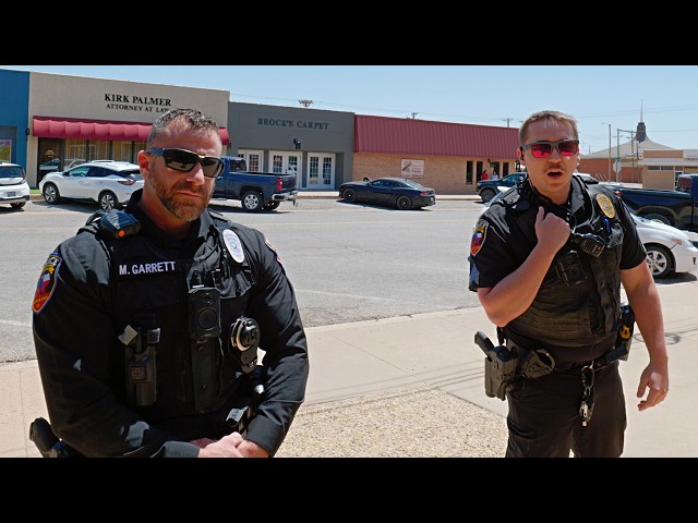 Detectives Called For Filming In Small Town Texas First Amendment Audit