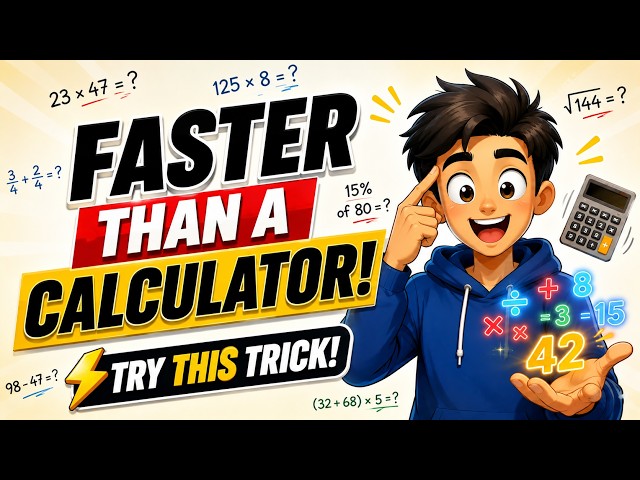 How to Calculate Faster Than a Calculator | Powerful Mental Math Tricks