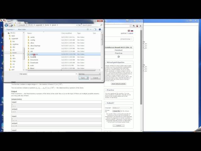 How to submit a problem to CodeForces