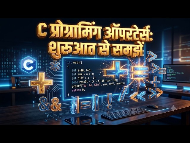 10.1) C प्रोग्रामिंग ऑपरेटर्स: शुरुआत से समझें