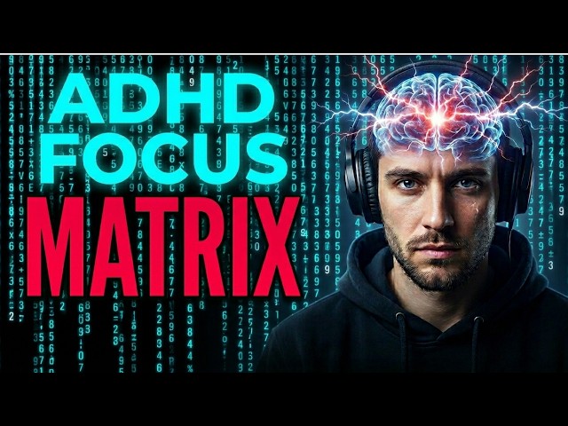 Leave The Matrix | 40Hz Gamma Waves Deep Work | ADHD Hyperfocus Music 3 Hours