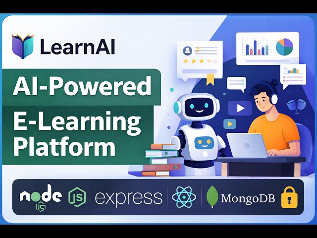LearnAI | Full‑Stack AI‑Driven E‑Learning Platform (Node.js, React, MongoDB, JWT, Gemini Chatbot)