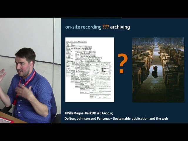 Exploring sustainable publication and the web: a case -study from the Villa Magna Project