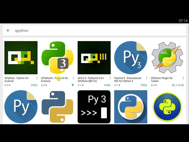 Installing Python For Android...