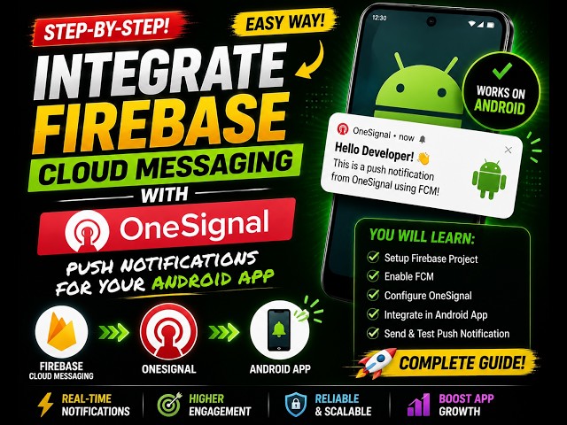 Build Real-Time Push Notifications for Your Mobile App Using Firebase & OneSignal