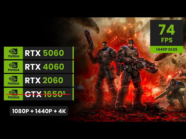 Gears of War: E-Day | RTX 5060, 4060, 2060