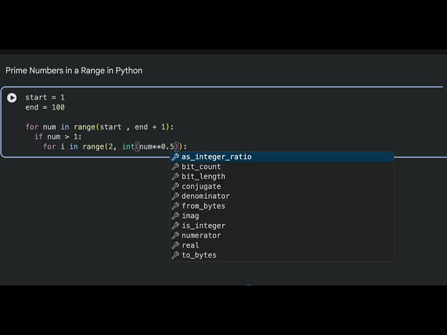 Prime Numbers in a Range in Python