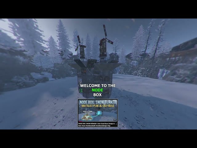 THE NODE BOX Solo/Duo Snow Base: Brutalist Peak/EASY TO BUILD ❄️